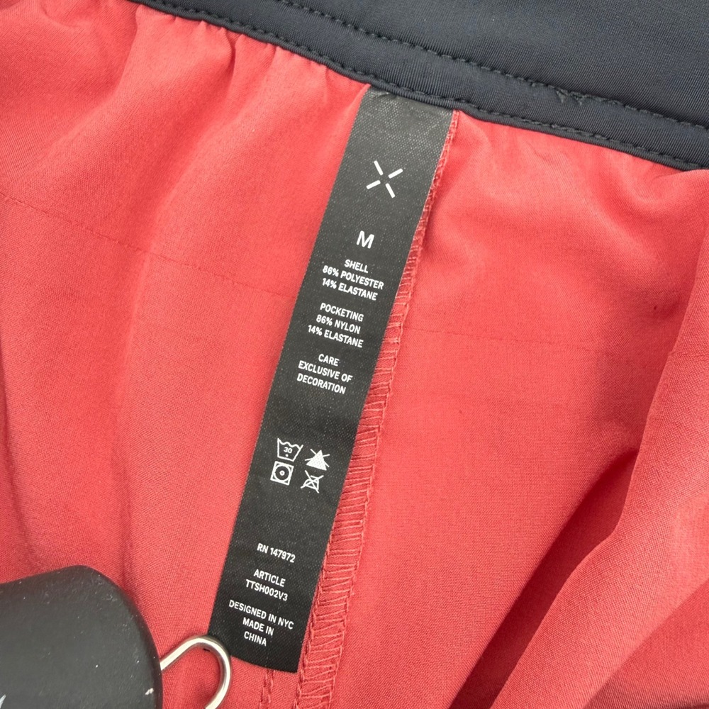Ten Thousand Mens Interval‎ Shorts Red Size M Quick Dry Stretch Athletic - Picture 4 of 5